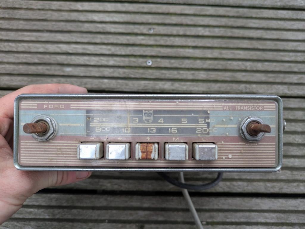 Ford Autoradio Oldtimer Transistor Philips Radio, Ophalen of Verzenden