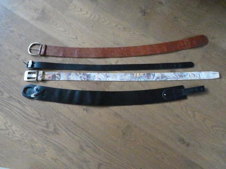 Lederen ceintuurs, 3 stuks, verschillende kleuren, Kleding | Dames, Riemen en Ceinturen, Gedragen, Tailleriem, 100 cm of meer