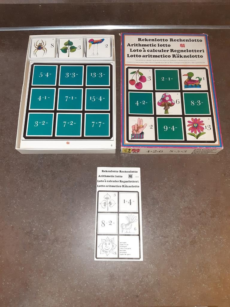 Vintage reken lotto Jumbo, Alle leeftijden, Ophalen of Verzenden, Zo goed als nieuw, Natuur