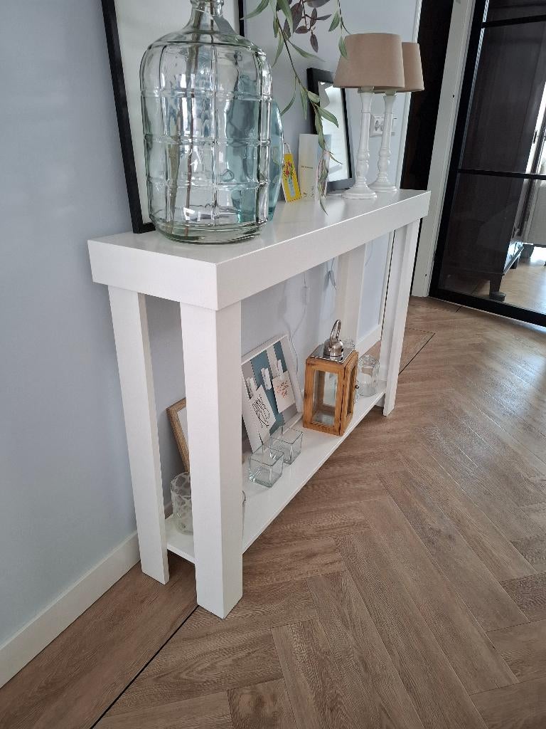 T.K. witte Side-Table, Ophalen, Modern/ landelijk, 100 tot 150 cm, Zo goed als nieuw