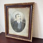 Brocante Foto van Man, Zij Aanzicht, T.H. de Smet Gent, Ophalen