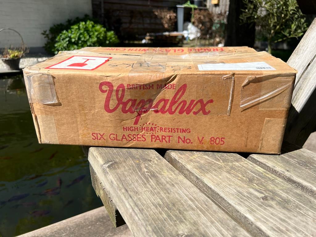 Vapalux glas type V805 NOS nieuw uit doos, Antiek en Kunst, Ophalen of Verzenden