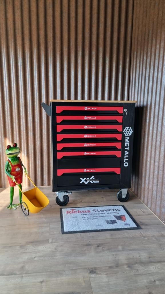 Metallo gereedschapwagen 7 laden 6 laden vol gereedschap, Ophalen, Gevuld