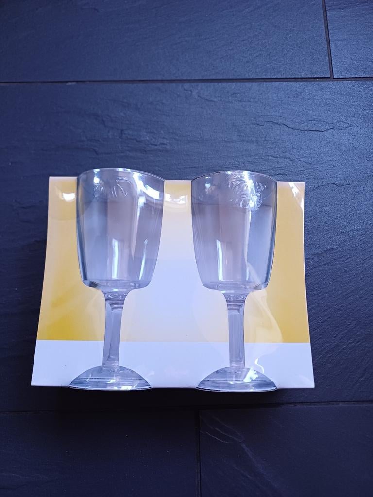 Plastic wijnglazen 260 ml, Caravans en Kamperen, Kampeeraccessoires, Ophalen, Nieuw