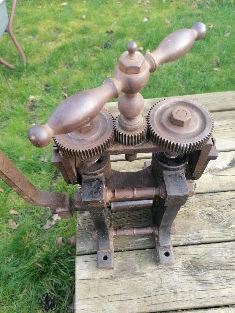 professionele plaatwals antiek werkend, Ophalen of Verzenden, Gebruikt