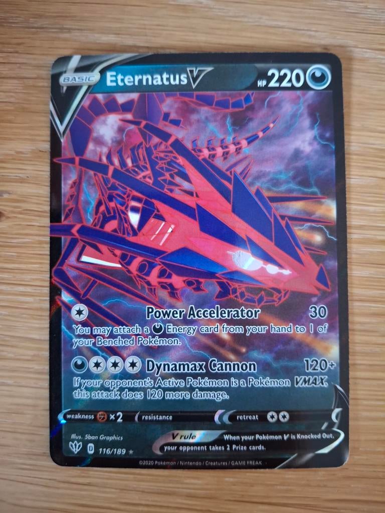 Pokémon kaart Eternatus V 116/189 Darkness Ablaze, Ophalen of Verzenden