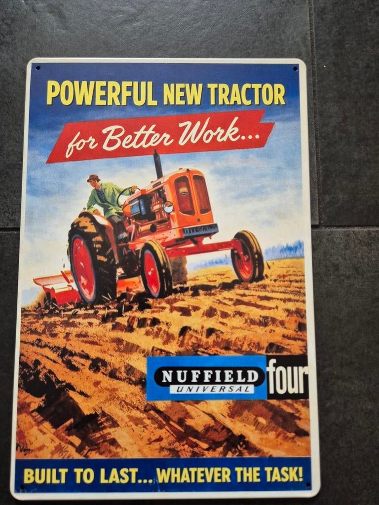 Nuffield reclamebord, Ophalen of Verzenden, Nieuw, Reclamebord