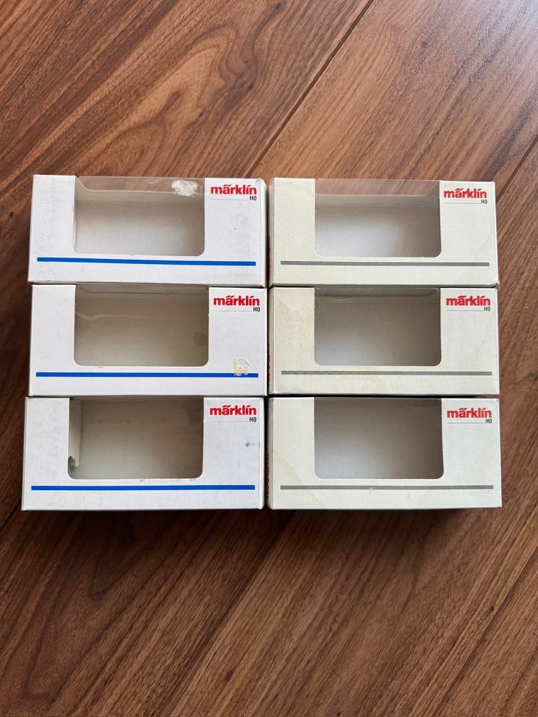 🚂 Marklin 6 stuks LEGE OVP 1, Wisselstroom, Gebruikt, Wagon, Ophalen of Verzenden