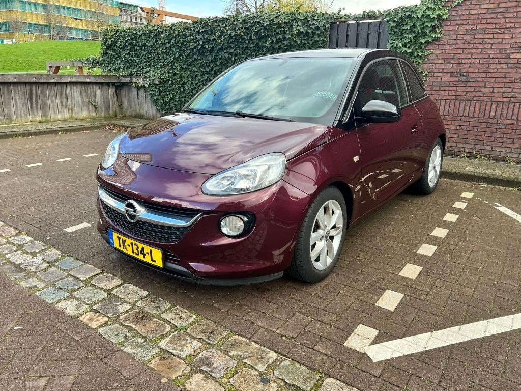 Opel ADAM 1.0 Turbo Jam Favourite Rood (2018), Auto's, Opel, Voorwielaandrijving, 40 €/maand, Zwart, 1041 kg