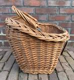 Mooie grote rieten fietsmand met hengsel, Ophalen of Verzenden, Gebruikt, Fietsmand