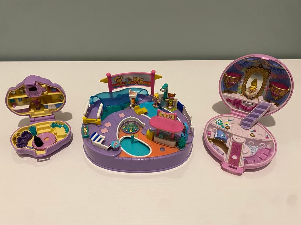 Polly Pocket - 3 stuks, Ophalen of Verzenden, Gebruikt, Poppenhuis