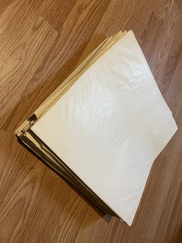120x papieren binnenhoezen / binnenbeschermhoezen voor lp's, Ophalen of Verzenden, Gebruikt, 12 inch