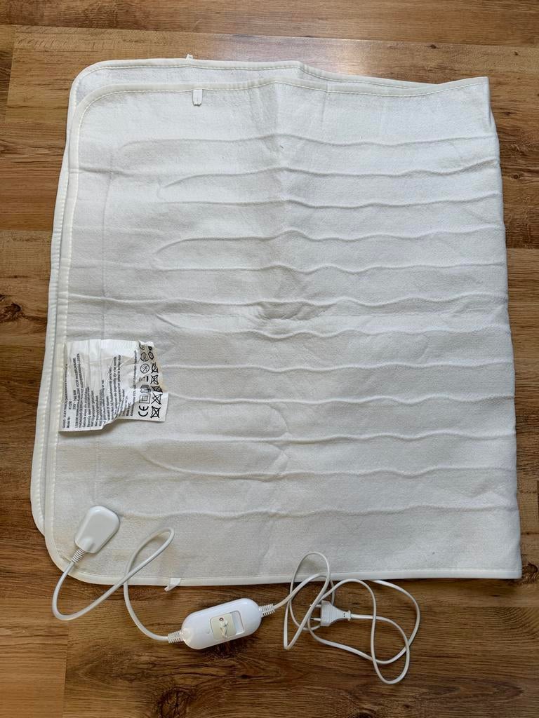 Elektrische onderdeken eenpersoons - warmtedeken, Gebruikt, Eenpersoons, Wit, Ophalen of Verzenden