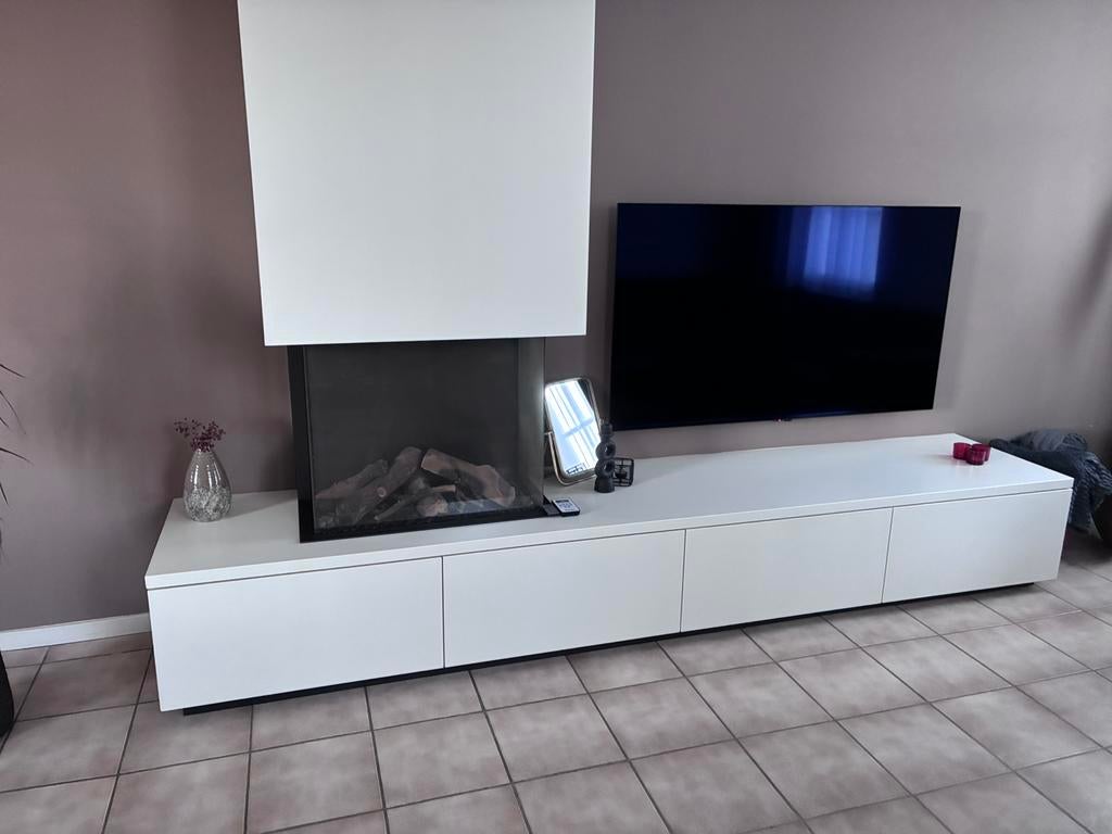 gashaard met ombouw meubel, Ophalen, Zo goed als nieuw, Inbouwhaard, Gashaard