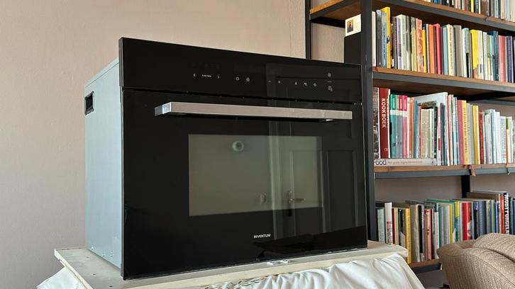 Inventum inbouw combimagnetron, Witgoed en Apparatuur, Ovens, Gebruikt, Inbouw, Oven met grill, 45 tot 60 cm, 60 cm of meer, Hete lucht