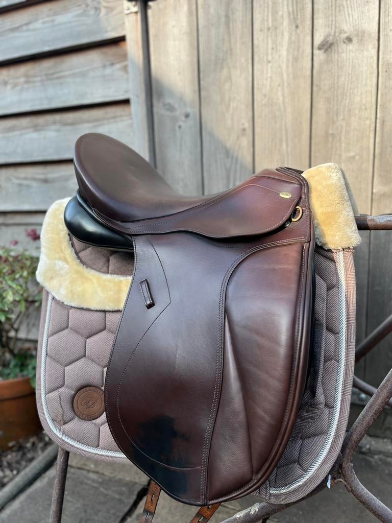 Kentaur Elektra 17,5 Bruin, Dieren en Toebehoren, Paarden en Pony's | Zadels, Ophalen, Gebruikt, Dressuur