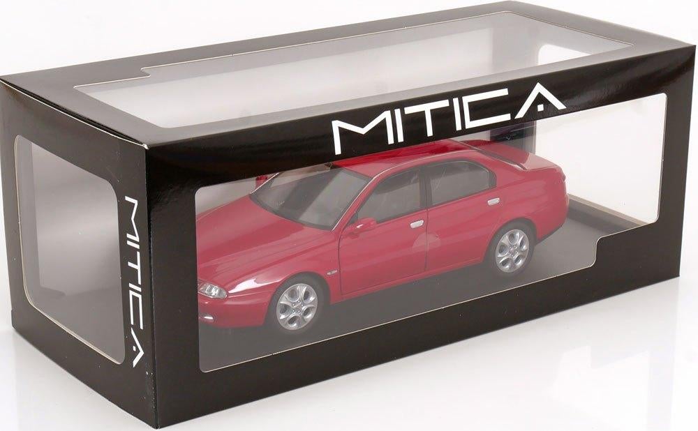 Mitica 1:18 Alfa Romeo 166 3.0 V6 rood met zwart interieur, Overige merken, -, Nieuw, Ophalen of Verzenden