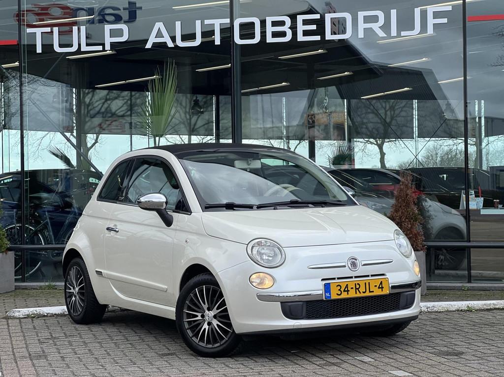 Fiat 500 C 1.2 Lounge Cabrio Airco Audio Mooie staat NAP, Euro 5, Gebruikt, 4 cilinders, Cabriolet