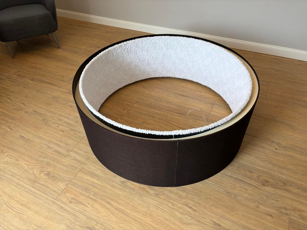 Grote ronde design lampen met geluidsdempende stof, Ophalen of Verzenden, Gebruikt, Stof, Minder dan 50 cm