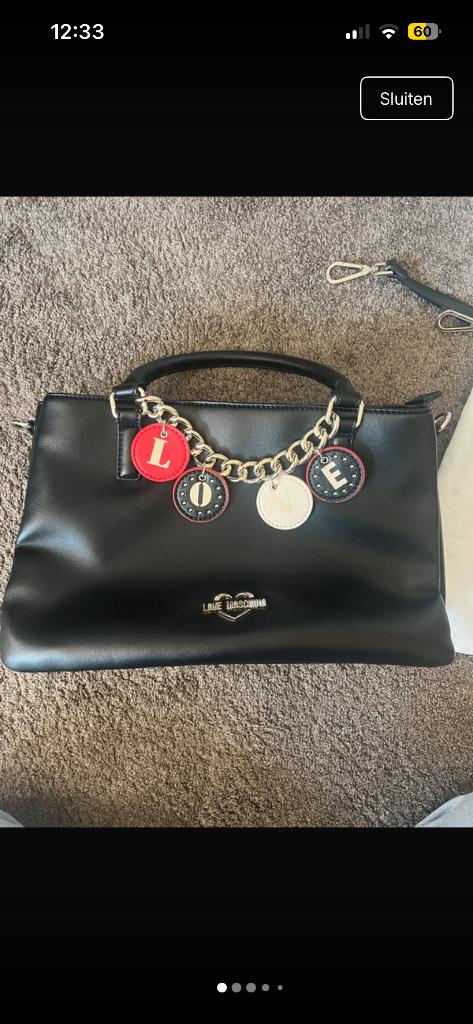 Love moschino tas, Ophalen, Nieuw, Zwart, Schoudertasje