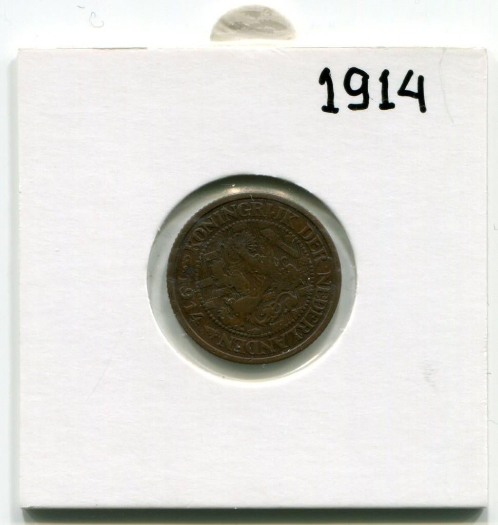 1 cent 1914 Koningin Wilhelmina, Postzegels en Munten, Munten | Nederland, Ophalen of Verzenden, Koningin Wilhelmina, 1 cent, Losse munt