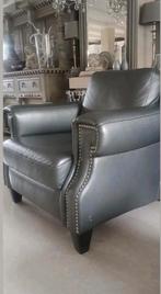 2 leren fauteuils Natuzzi, Huis en Inrichting, Fauteuils, Ophalen, Zo goed als nieuw, 75 tot 100 cm, Leer