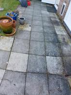+/- 120 tegels 40x40x3cm., Ophalen, Gebruikt, Terrastegels