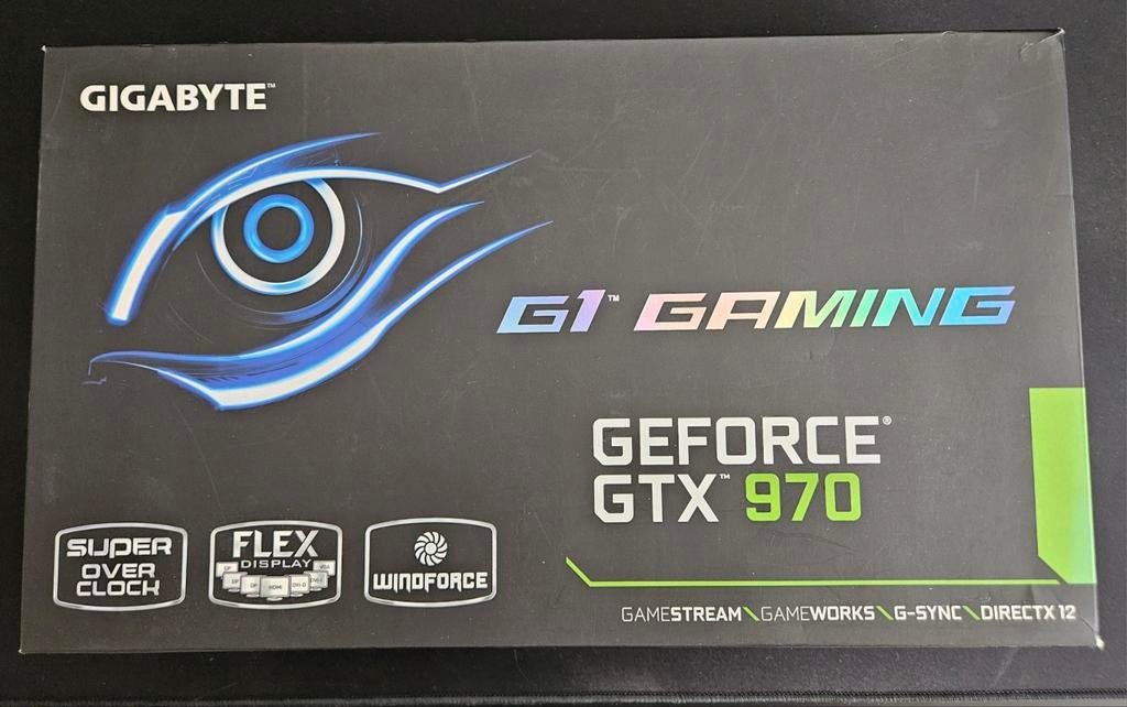 GTX 970 G1 Gaming - Perfect voor 1080p gaming, in doos, Computers en Software, Videokaarten, PCI-Express 3, Gebruikt, HDMI, Ophalen of Verzenden