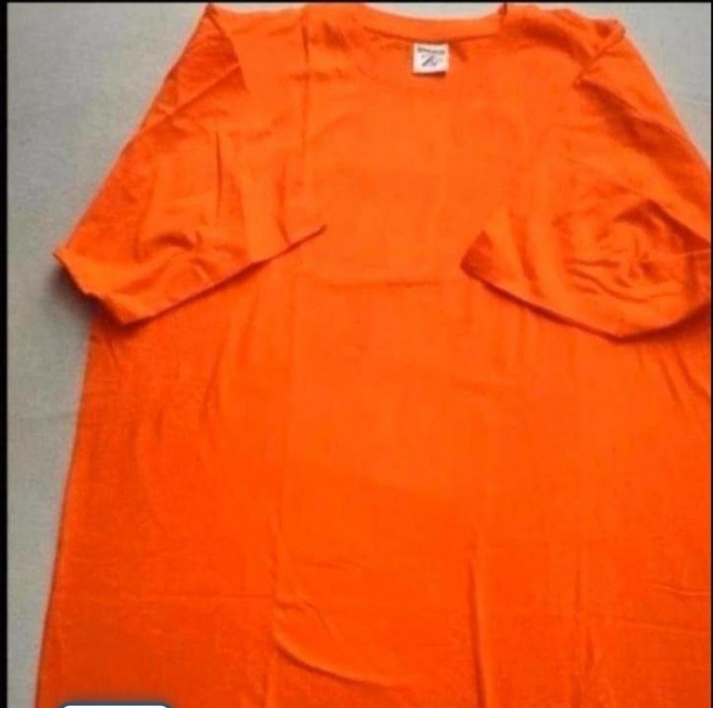 Oranje T-shirt met 'Wat gaat het worden?' opdruk, Kleding | Heren, T-shirts, Nieuw, Oranje, Ophalen of Verzenden