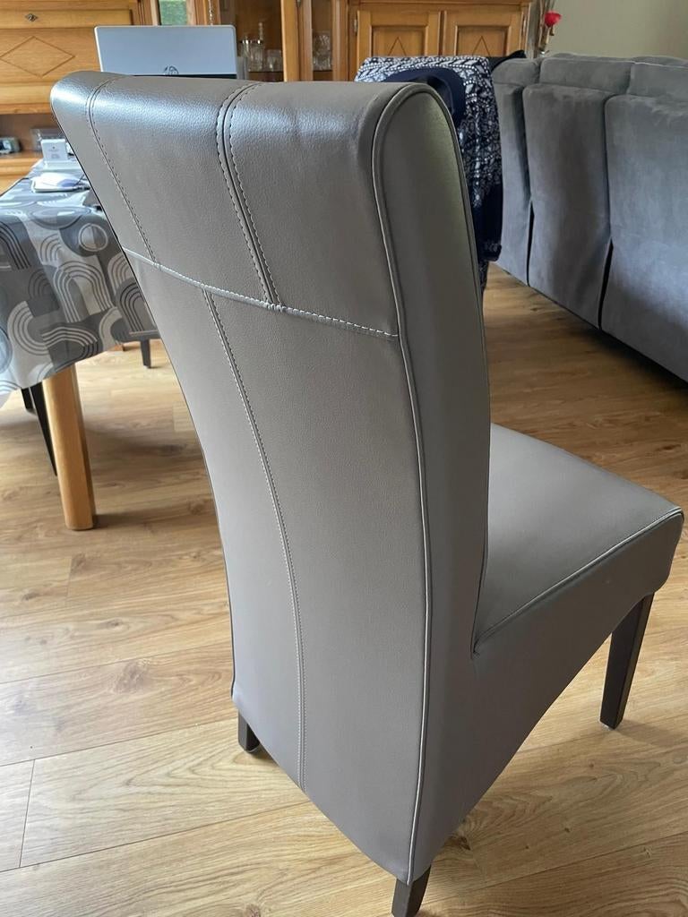 Eettafel stoelen, Ophalen, Gebruikt, Leer, Vier