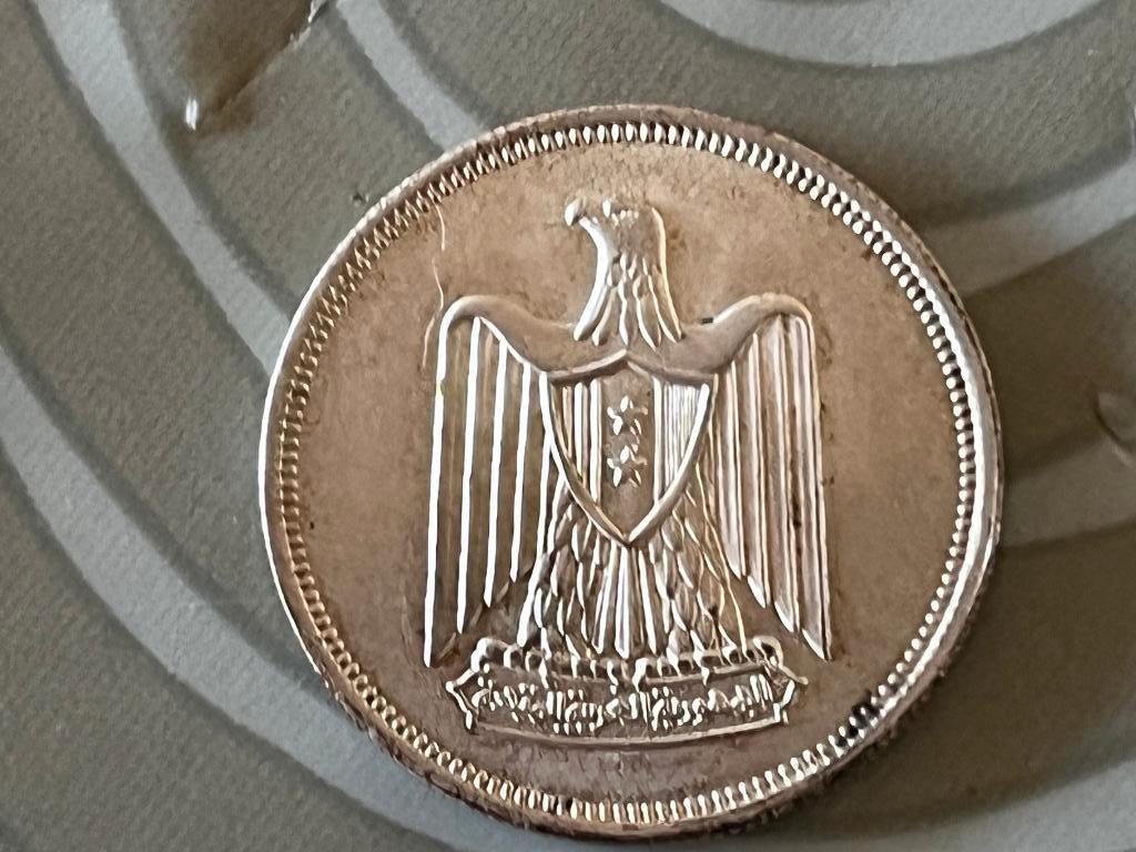 Zilveren 10 piaster Uit Egypte, Ophalen of Verzenden, Egypte, Zilver