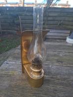 Antieke Messing Olielamp / Wandlamp Schotlamp scheepslamp, Ophalen of Verzenden