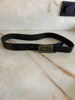 Dsquared riem zwart leer  90 cm, Kleding | Heren, Ophalen of Verzenden, Zo goed als nieuw, Zwart
