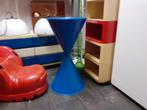 staande asbak blauw metaal diabolo jaren 80 design retro, Gebruikt, ?, Asbak, ?