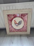 Mooi ingelijst schets haan, Ophalen, 50 tot 75 cm, Zo goed als nieuw, Schilderij