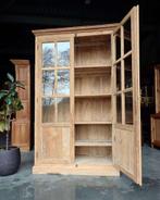 Franse Vitrinekast | Winkelkast | Buffetkast Teakhout #7631, Niet ingevuld, 100 tot 150 cm, 200 cm of meer, Niet ingevuld