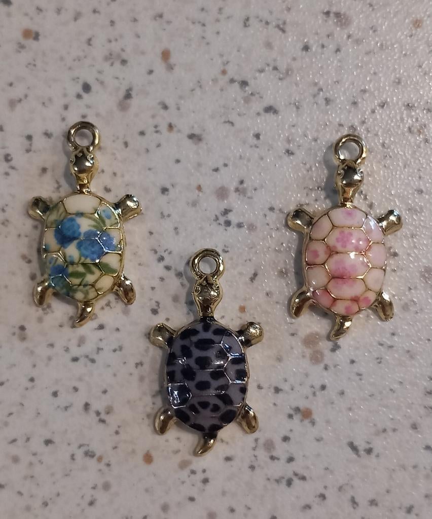 Schildpad metalen bedels, Ophalen of Verzenden, Nieuw, Bedel