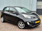 Kia PICANTO 1.0 CVVT LPG/Benzine Nieuwe APK Airco, Euro 5, Zwart, Elektrische ramen, Bedrijf