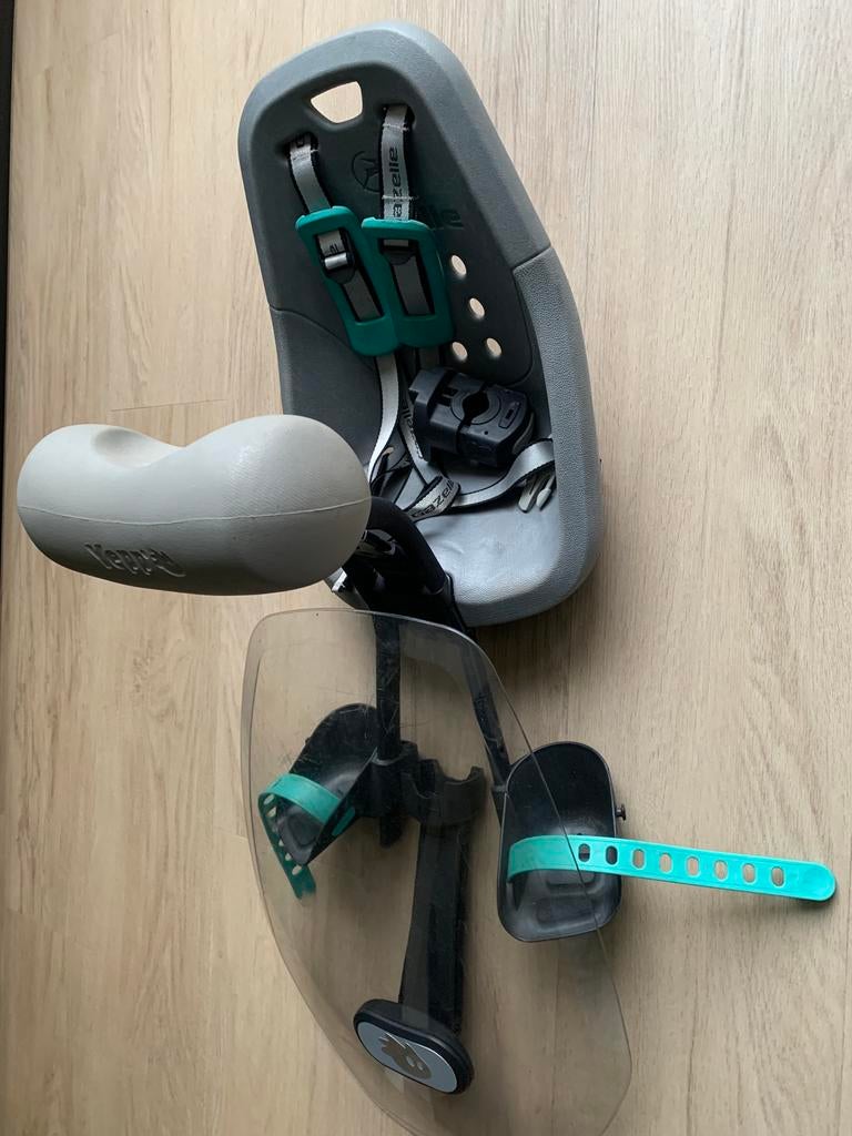 Kinderzitje Gazelle Yepp + Windscherm, Fietsen en Brommers, Fietsaccessoires | Fietsstoeltjes, Ophalen, 0 t/m 18 kg, Voorzitje