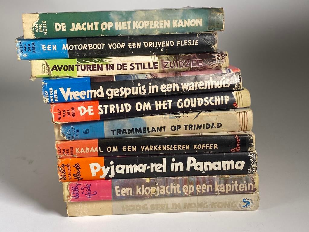10x Bob Evers HARDCOVERS met originele kaft/stofomslag, Gelezen, Verzenden, Willy van der Heide, Fictie