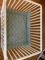 Boxkleed groen met creme, Ophalen, Zo goed als nieuw, Boxkleed