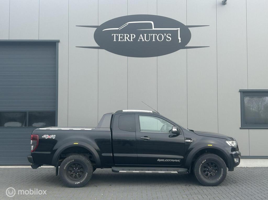 Ford Ranger 3.2 TDCi Wildtrak Zeer goed onderhouden 225pk, Euro 5, Zwart, Zwart, Origineel Nederlands