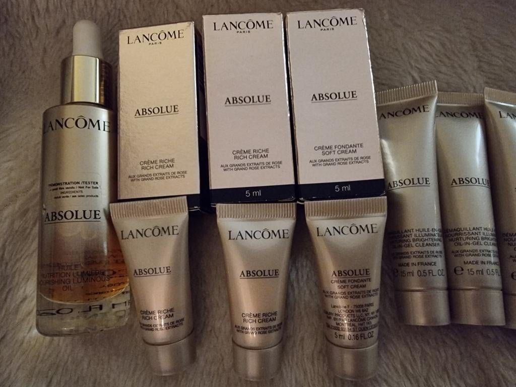 Lancome Absolue precious oil,creme,cleanser skincare set, Verzenden, Nieuw, Gehele gezicht