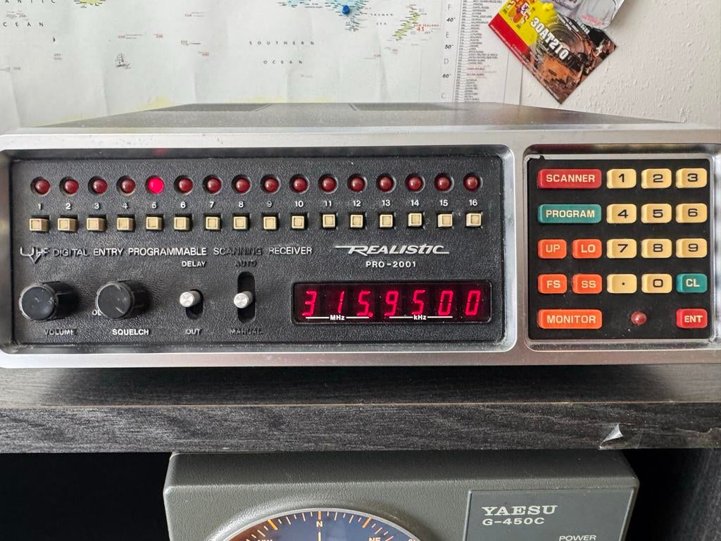 Realistic PRO-2001 Digitale Scanner Ontvanger, Telecommunicatie, Scanners, Gebruikt, 500 kanalen of meer, Ophalen