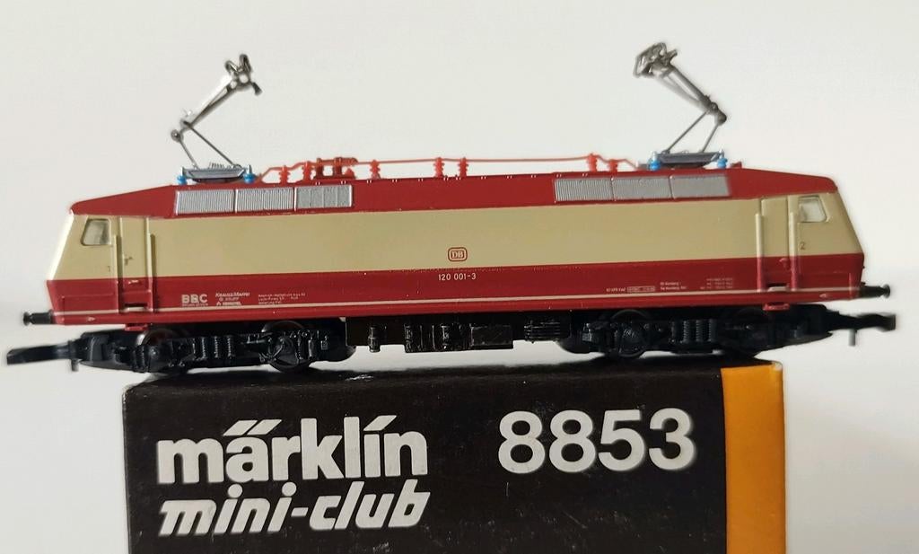 MÄRKLIN SPOOR Z 8853 electrische locomotief DB 120, Hobby en Vrije tijd, Ophalen of Verzenden, Zo goed als nieuw, Analoog, Märklin