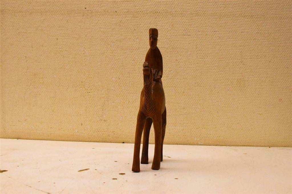 Houten beeld van een kameel 51130, Ophalen of Verzenden, Gebruikt, Dier