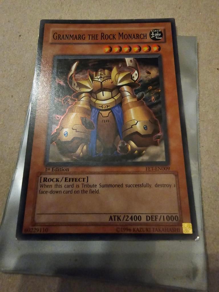 Granmarg the Rock Monarch Yu-Gi-Oh! Kaart (1st Edition), Ophalen of Verzenden, Zo goed als nieuw, Losse kaart, Foil