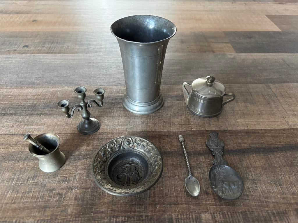 Prachtige Collectie Antiek/Vintage Tin, Antiek en Kunst, Ophalen of Verzenden