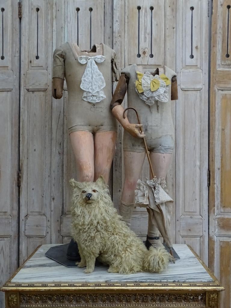 Oude etalage popjes P.IMANS, Ophalen of Verzenden