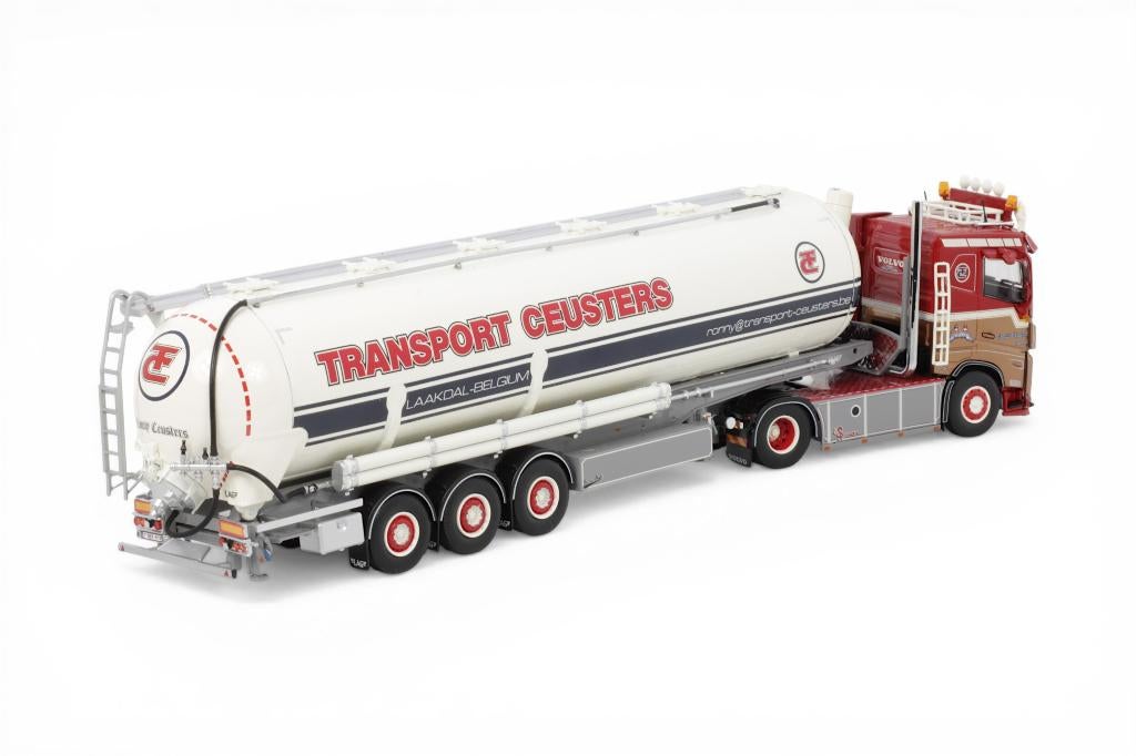 TEKNO  VOLVO FH 5 LAAG DAK MET SILO OPLEGGER R CEUSTERS, Ophalen of Verzenden, Nieuw, Bus of Vrachtwagen, Tekno